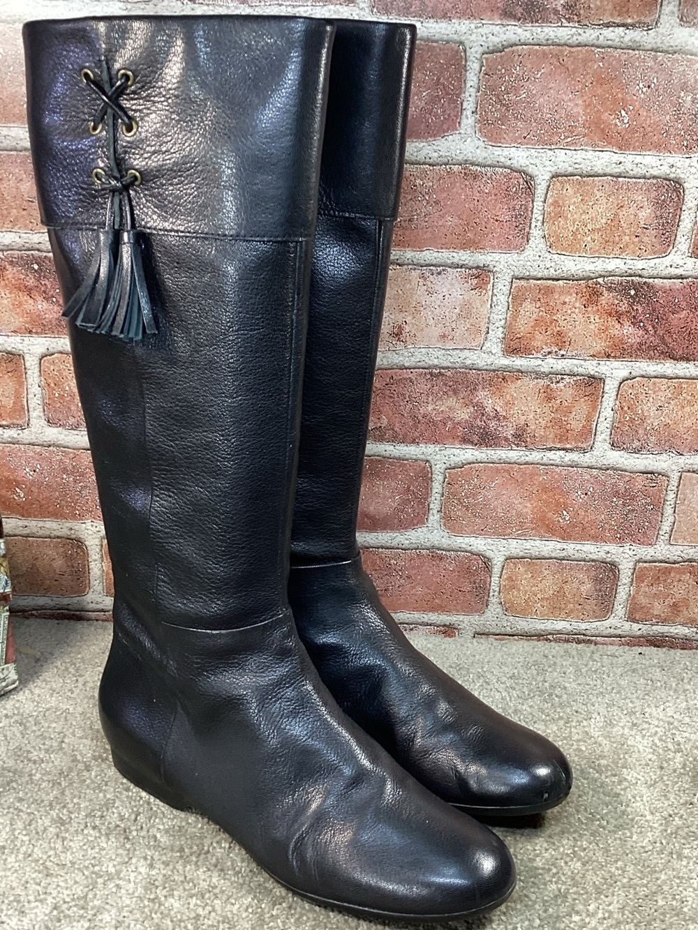 Enzo Angiolini Eazambiah womens black mid calf boots size 10.5